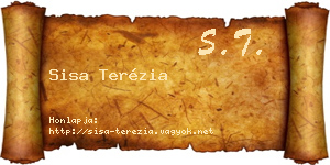 Sisa Terézia névjegykártya